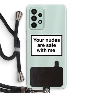 Safe with me: Samsung Galaxy A52s 5G Transparant Hoesje met koord