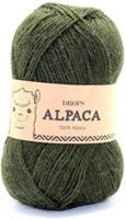 Drops Alpaca Uni Colour 7895 Donkergroen