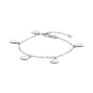 Armband Rondjes Zilver Gediamanteerd 1,8 mm 19 cm