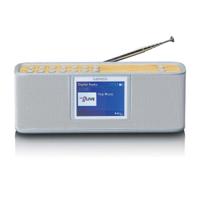 LENCO PDR-046GY - Eco DAB+ radio met Bluetooth® 5.0, wit/bamboe