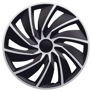 Wieldoppenset Turbo Van 17-inch zilver/zwart (Bolle Velgen) PP5517SB