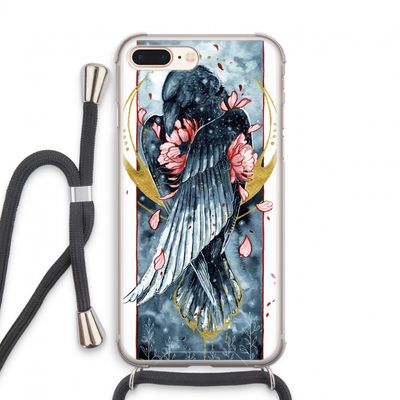 Golden Raven: iPhone 7 PLUS Transparant Hoesje met koord
