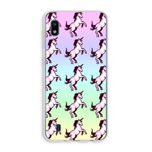 Musketon Unicorn: Samsung Galaxy A10 Transparant Hoesje