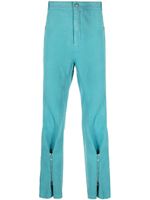 BLUEMARBLE pantalon droit à détails zips - Bleu