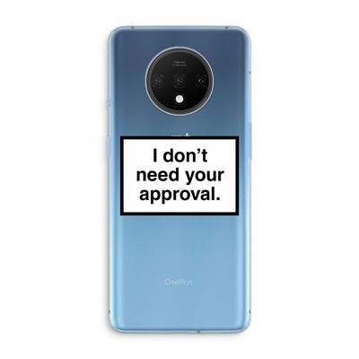 Don't need approval: OnePlus 7T Transparant Hoesje