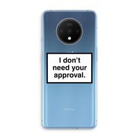 Don't need approval: OnePlus 7T Transparant Hoesje