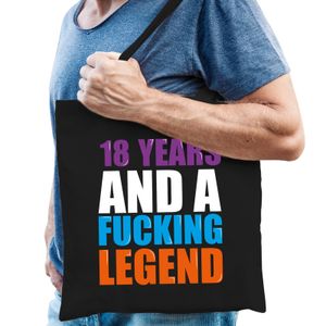 18 year legend kado tas zwart voor heren   -