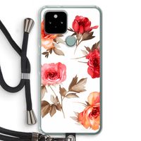 Roosjes: Pixel 5 Transparant Hoesje met koord