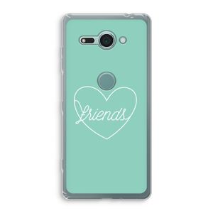 Friends heart pastel: Sony Xperia XZ2 Compact Transparant Hoesje