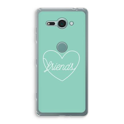 Friends heart pastel: Sony Xperia XZ2 Compact Transparant Hoesje