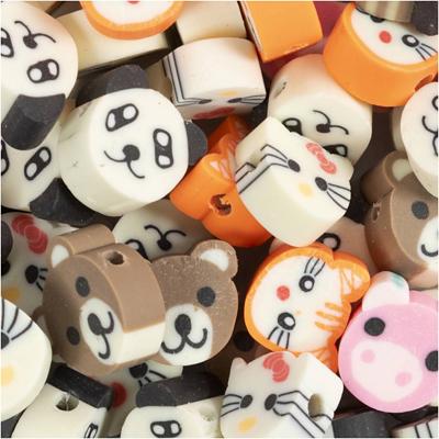 Creativ Company Figuurkralen, dieren, d 10 mm, gatgrootte 1,5 mm, ca. 60 stuk, 60 stuk/ 1 doos