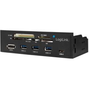 LogiLink UA0341 geheugenkaartlezer Intern Zwart SATA