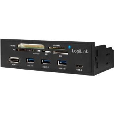 LogiLink UA0341 geheugenkaartlezer Intern Zwart SATA