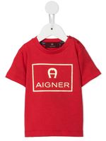 Aigner Kids t-shirt à logo imprimé - Rouge - thumbnail