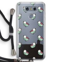 Vogeltjes: LG G6 Transparant Hoesje met koord