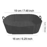 AirBake - Siliconen Airfryer Pot & Bakvorm - Herbruikbare Vierkante Oven- en BBQ-tray