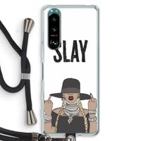 Slay All Day: Sony Xperia 5 III Transparant Hoesje met koord