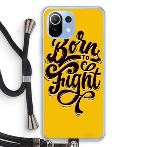 Born to Fight: Xiaomi Mi 11 Lite Transparant Hoesje met koord
