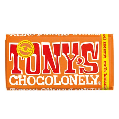 Tony&apos;s Chocolonely - Melk karamel zeezout - 180g
