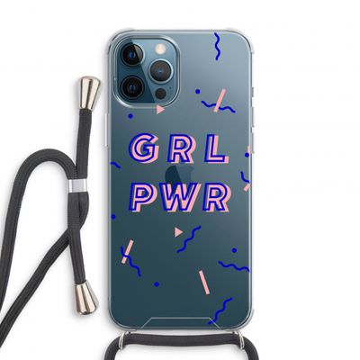 GRL PWR: iPhone 12 Pro Transparant Hoesje met koord