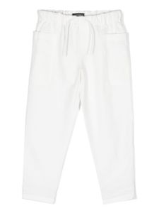 Emporio Armani Kids pantalon de jogging à design uni - Blanc