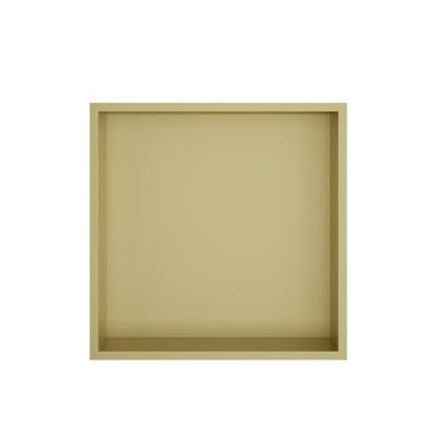 Hotbath &MORE Inbouwbox of inbouwnis - 30x30x10 - Geborsteld messing PVD BOX030BBP