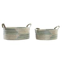 Mandenset DKD Home Decor Tropisch (45 x 35 x 18 cm)