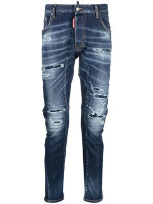 DSQUARED2 jean slim à effet usé - Bleu DSQUARED2 jean slim à effet usé - Bleu