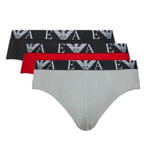 Armani slips 3-pack rood-grijs-zwart
