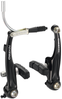 Tektro remset v-brake m837al met remblokken 836.12 zwart Tektro remset v-brake m837al met remblokken 836.12 zwart