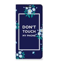 Motorola Edge 20 Pro Design Case Flowers Blue DTMP