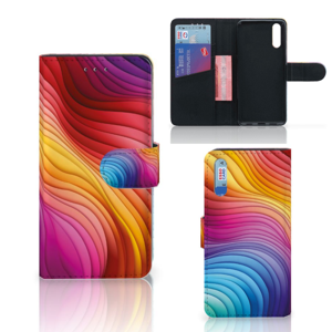 Book Case voor Huawei P20 Regenboog