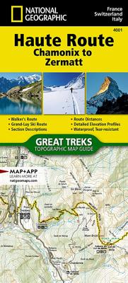 Wandelatlas 4001 Haute Route Chamonix to Zermatt | National Geographic