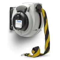 Mavel haspel afzetlint geel/zwart 16mtr