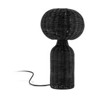 Villa Collection Werna rattan tafellamp zwart - 30 x 53.5 cm - thumbnail