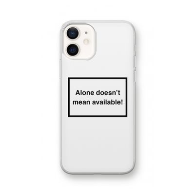 Alone: iPhone 12 Transparant Hoesje