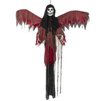 Boland Flying red reaper - rood - 198 cm - halloween/horror - hangdecoratie - geluid en bewegingssen