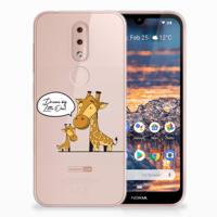 Nokia 4.2 Telefoonhoesje met Naam Giraffe Nokia 4.2 Telefoonhoesje met Naam Giraffe