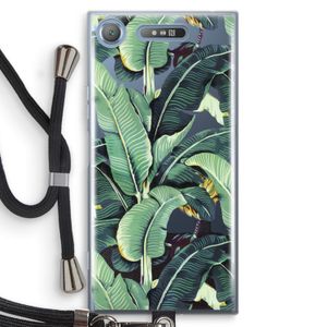Bananenbladeren: Sony Xperia XZ1 Transparant Hoesje met koord