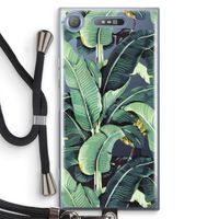 Bananenbladeren: Sony Xperia XZ1 Transparant Hoesje met koord Bananenbladeren: Sony Xperia XZ1 Transparant Hoesje met koord