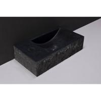 Fontein Forzalaqua Venetia Graniet Gezoet En Gekapt Zonder Kraangat Links 40x22x10 cm Forzalaqua