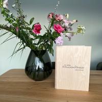 Houten bewaarmap | ringmap A4 met naam Houten bewaarmap | ringmap A4 met naam