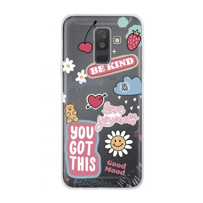 Positivity: Samsung Galaxy A6 Plus (2018) Transparant Hoesje