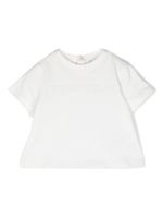 Emporio Armani Kids logo embroidered cotton T-shirt - Blanc - thumbnail