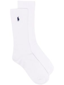 Polo Ralph Lauren chaussettes à motif Polo Pony - Blanc