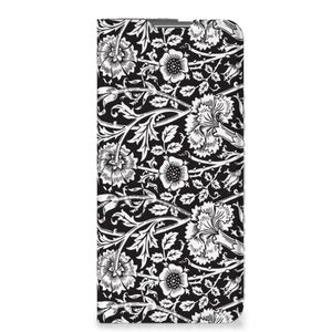 OPPO Find X5 Pro Smart Cover Black Flowers