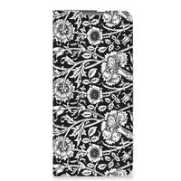 OPPO Find X5 Pro Smart Cover Black Flowers - thumbnail