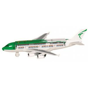 Speelgoed vliegtuigje groen/wit   -