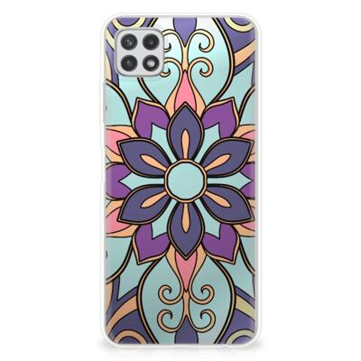 Samsung Galaxy A22 5G | TPU Case | Purple Flower