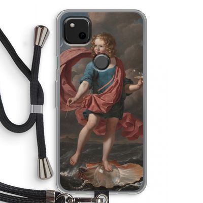 Soap Bubbles: Pixel 4a Transparant Hoesje met koord